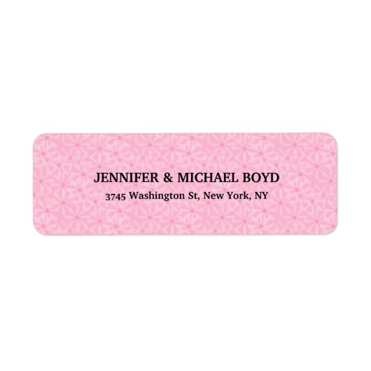 Rosa Muster Retro Stilvolle klassische Familie (Vorne)