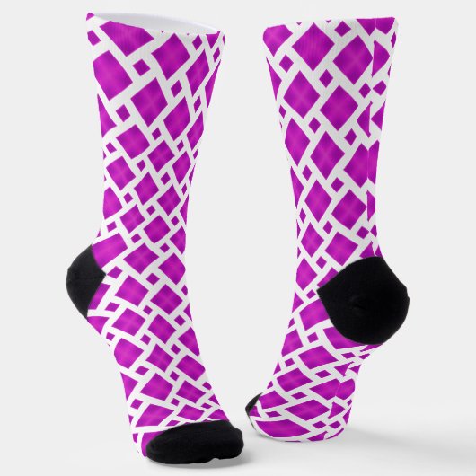 rosa Muster Socken (Gewinkelt)