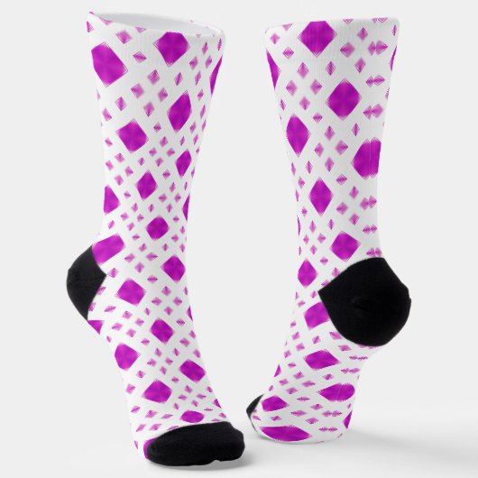 rosa Muster Socken (Gewinkelt)