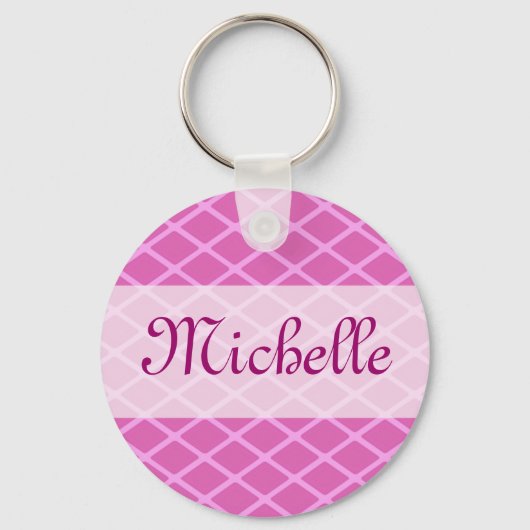 rosa Mustervorlage Schlüsselanhänger (Vorderseite)