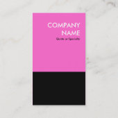 rosa mutiger Entwurf Ihr eigener QR Code Visitenkarte (Rückseite)