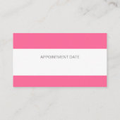 Rosa mutiger vibrierender terminkarte (Rückseite)