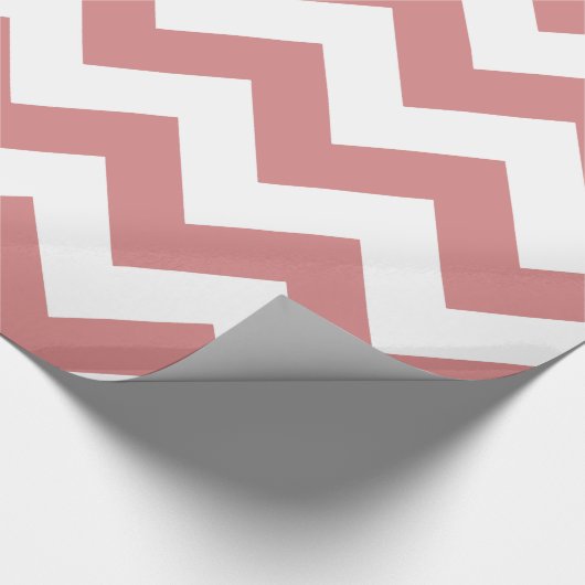 Rosa mutiges Zickzack Geschenkpapier (Ecke)