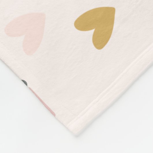 Rosa Mutte Rainbow Monthly Baby Milestone Fleecedecke (Ecke)