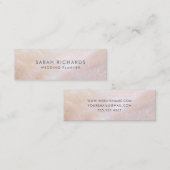 Rosa Mutter der Perlenmutter Mini Visitenkarte (Vorne/Hinten)