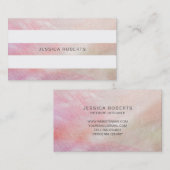 Rosa Mutter des Perlenmusters Visitenkarte (Vorne/Hinten)