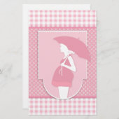 rosa Mutterschaft Briefpapier (Vorne/Hinten)