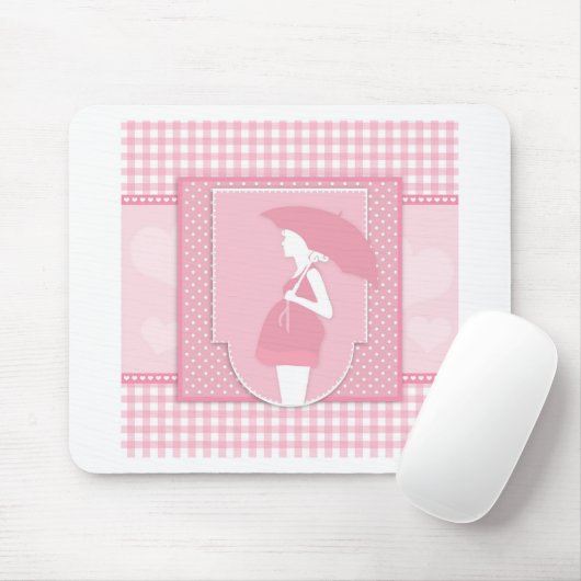 rosa Mutterschaft Mousepad (Mit Mouse)
