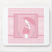 rosa Mutterschaft Mousepad (Vorne)