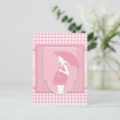 rosa Mutterschaft Postkarte (Stehend Vorderseite)