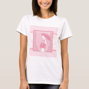 rosa Mutterschaft T-Shirt