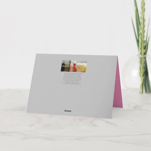 Rosa-Muttertag Karte (Rückseite)