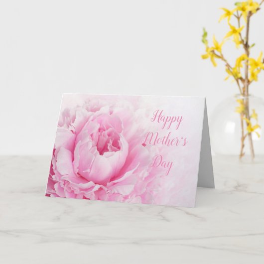 Rosa-Muttertag Karte (Gelbe Blume)