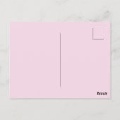 Rosa Muttertag Postkarte (Rückseite)