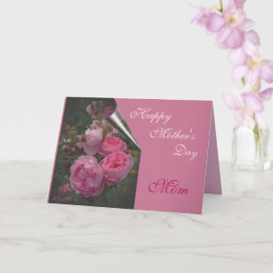 Rosa-Muttertags-Grußkarte Karte