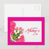 Rosa Muttertagsgulpen Feiertagspostkarte (Vorne/Hinten)