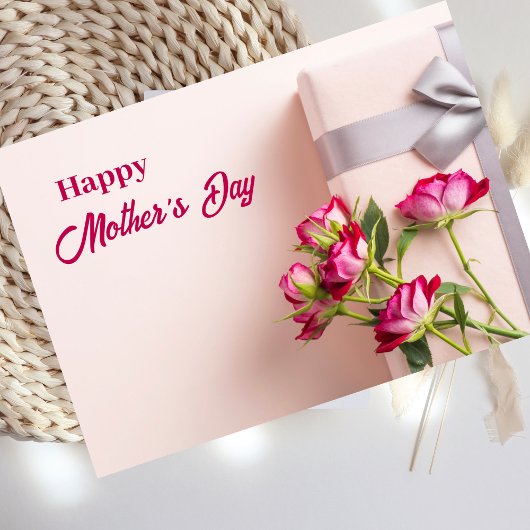 Rosa-Muttertagskarte Feiertagskarte