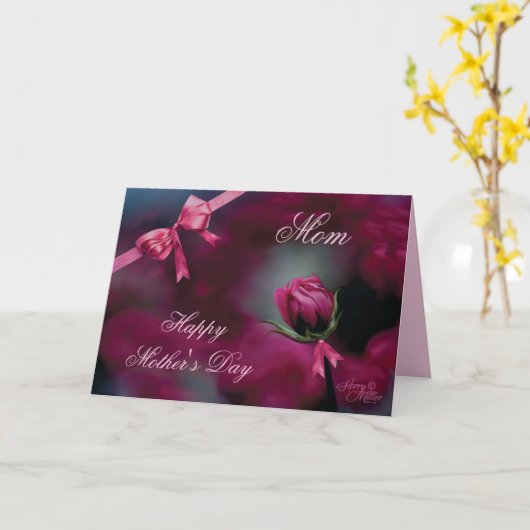 Rosa-Muttertagskarte Karte (Gelbe Blume)