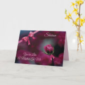 Rosa-Muttertagskarte Karte (Gelbe Blume)