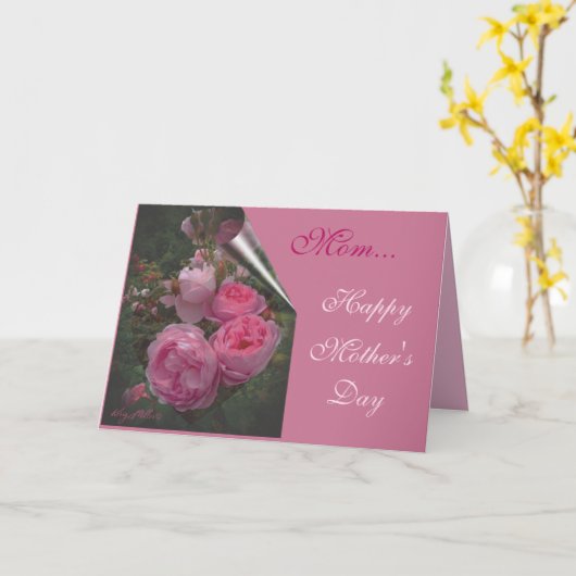 Rosa-Muttertagskarte Karte (Gelbe Blume)