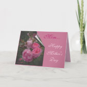 Rosa-Muttertagskarte Karte (Vorderseite)