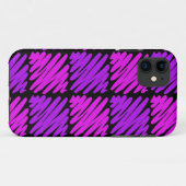 Rosa-n-Lila Squiggles Case-Mate iPhone Hülle (Rückseite (Horizontal))