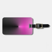 Rosa-n-Schwarz-Punkt Gepäckanhänger (Vorderseite horizontal)