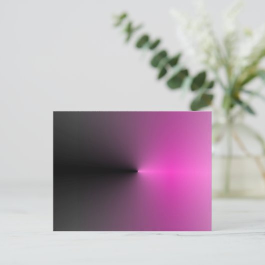 Rosa-n-Schwarz-Punkt Postkarte (Stehend Vorderseite)