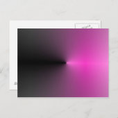 Rosa-n-Schwarz-Punkt Postkarte (Vorne/Hinten)