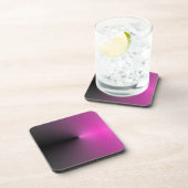 Rosa-n-Schwarzer Punkt Untersetzer (Rechte Seite)