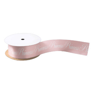 Rosa-n-Weiße Prinzessin Coordinating Satinband