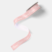 Rosa-n-Weiße Prinzessin Coordinating Satinband (Rückseite)