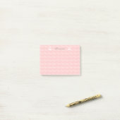 Rosa-n-Weiße Prinzessin Custom Post-it Klebezettel (Auf Schreibtisch)