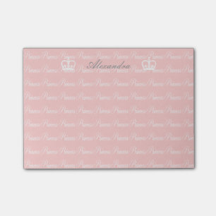 Rosa-n-Weiße Prinzessin Custom Post-it Klebezettel