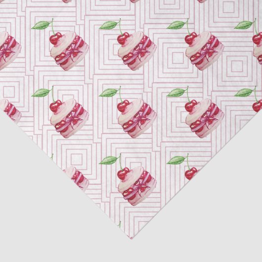 Rosa Nachtisch (Design 79 Pink Serie) Seidenpapier (Ausschnitt)