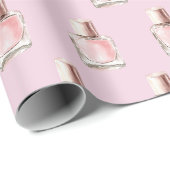 Rosa Nagellack Junggesellinnenabschied Geschenkpapier (Rolleneckpunkt)