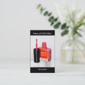 Rosa Nagellack-Manikürist am Nagel-Salon Visitenkarte (Stehend Vorderseite)