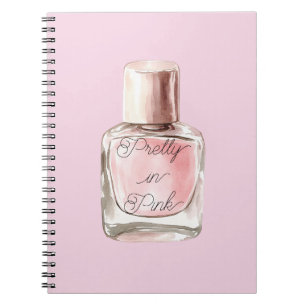Rosa Nagellack Notizblock