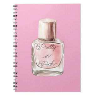 Rosa Nagellack Notizblock