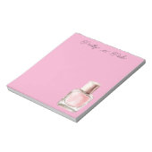 Rosa Nagellack Notizblock (Rotiert)