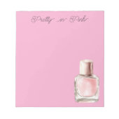 Rosa Nagellack Notizblock (Vorderseite)