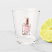 Rosa Nagellack Schnapsglas (Vorderseite)