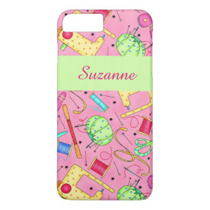 Rosa Nähbegriffe Kunstname Personalisiert Case-Mate iPhone Hülle