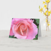 Rosa Nahe Karte (Gelbe Blume)