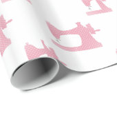 rosa Nähmaschine Geschenkpapier (Rolleneckpunkt)