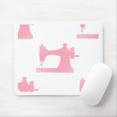 rosa Nähmaschine Mousepad (Mit Mouse)