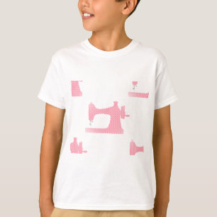rosa Nähmaschine T-Shirt