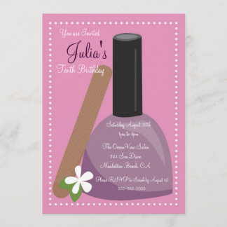 Rosa Nail Einladung