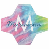 Rosa Name der Aquamarinen Gefärbte Krawatte und Pe Fußball (Flach)