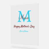 Rosa Name der kleinen Mütter Acrylschild (Winkel)